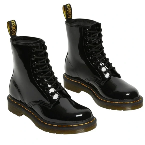 Dr.Martens/1460 Patent Lamper Lace up Boots/Womens/Size: 6 - Picture 2 of 16